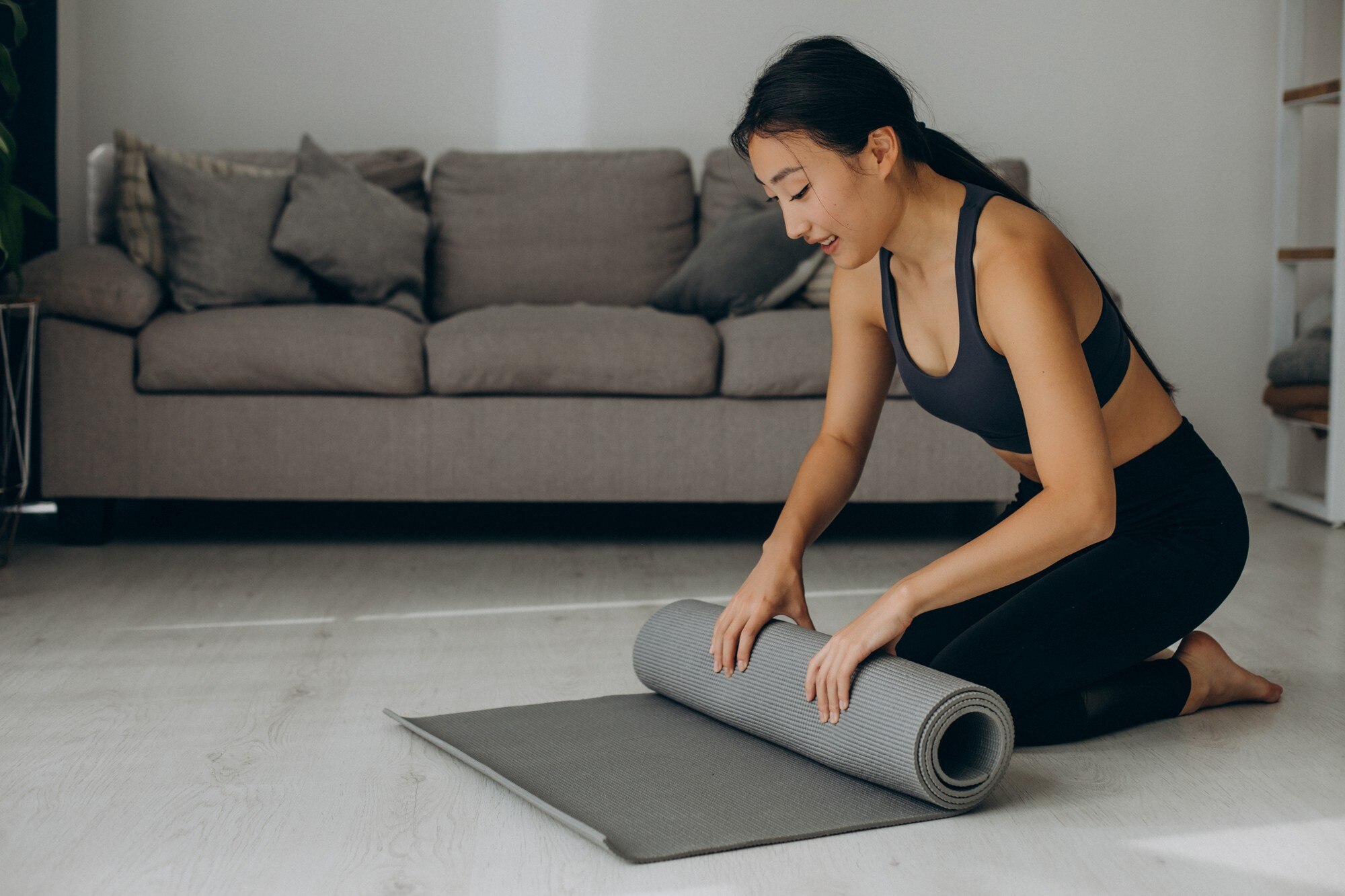 yoga mat spray